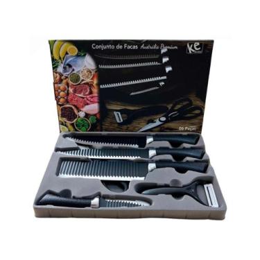 Imagem de Conjunto de Facas Austrália Churrasco Cozinha do Chef Cutelo Tesoura K