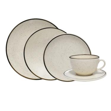 Imagem de Aparelho De Jantar E Chá Cerâmica 30 Peças Aw20-5903 Unni Brisa Oxford