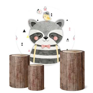 Imagem de Trio Capas Cilindro + Painel Redondo 1,50m Bosque (K1BSQ0017)