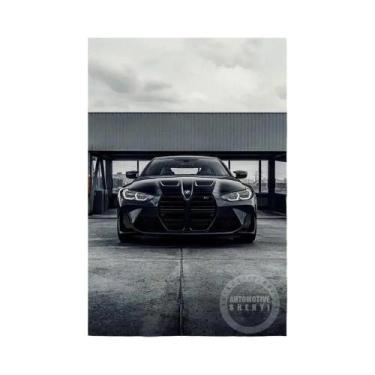 Imagem de Preto Estilo Industrial Hd Poster Impressão Carro De Luxo Arte Da Pare