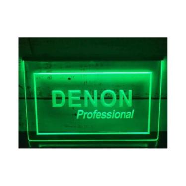 Imagem de Sinal De Néon LED Com Escultura 3D Denon Home Theater Áudio Arte De Pa