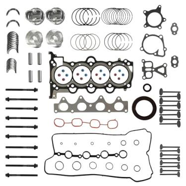 Imagem de Conjunto de juntas de cabeça de motor G4FD 1.6 com pistões para Hyundai Kia Accent Rio 1.6L DOHC 2012-2016, Repalec # 23041-2B600, 23041-2B610 23041-2B620 23410-2B6000