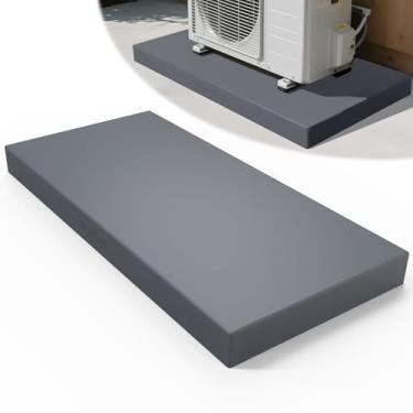 Imagem de Pearwow Almofada de equipamento para mini sistemas de bomba de calor de ar condicionado dividido, 96,5 x 45,72 x 7,62 cm, base de suporte de solo para unidades de condensação, mini almofada