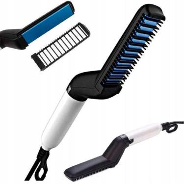 Imagem de Pente Eletrico Pratico Para Alisar Barba E Cabelo Bivolt - Modelador
