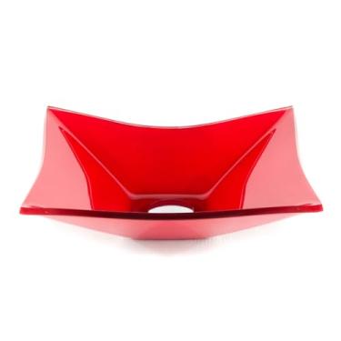 Imagem de CUBA DE BANHEIRO RETANGULAR KIT COM VÁLVULA CLICK INOX PIA BANHEIRO CUBAS DE SOBREPOR BANHEIRO(VERMELHA)