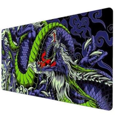 Imagem de Mouse Pad Gamer Speed Extra Grande Profissional 60x30  -    Dragão Purple