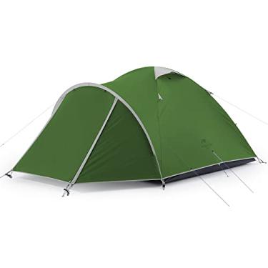 Imagem de Naturehike P-Plus Tenda de acampamento para 3 a 4 pessoas com vestíbulo, impermeável à prova de vento para 3 pessoas e 4 pessoas para acampamento