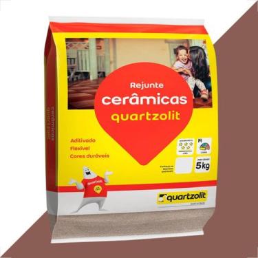 Imagem de Rejunte quartzolit 5kg marrom cafe flexivel