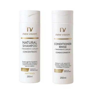 Imagem de Kit Cabelos Saudáveis  Shampoo Natural e Condicionador com Brilho e Le
