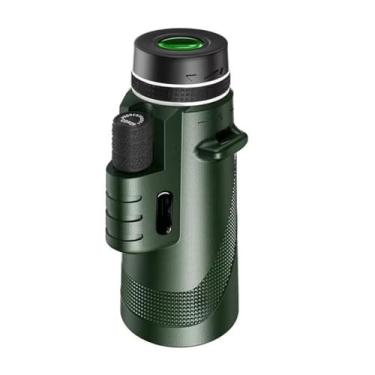 Imagem de Telescópio Monocular, Telescópio HD Zoom Portátil Dobrável de Longa Distância Mini Telescópio Poderoso para Esportes de Caça Viagem de acampamento ao ar livre,A