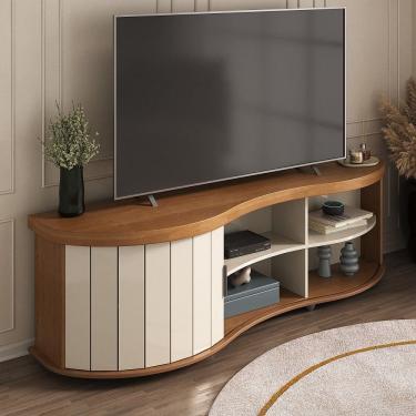 Imagem de Rack Ripado Flex para TV até 75 Polegadas 1 Porta de Correr com Pés Magnum Artely