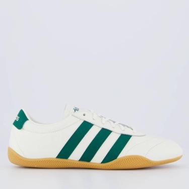 Imagem de Tênis Adidas Grand Court Feminino Off White e Verde, 35
