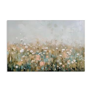 Imagem de Stupell Industries Arte de parede em tela Pastel Meadow Wildflowers por Elara Yasna, 50 x 76 cm