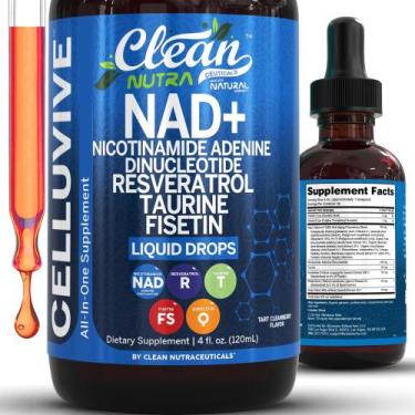 Imagem de Suplemento Clean Nutra NAD+ Resveratrol Polifenóis 120mL - Clean Nutra