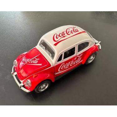 Imagem de PowerToys YUGEN - Miniatura Fusca Edição Especial para sua Coleção ideal para colecionadores e entusiastas de carros clássicos. (Vermelho)