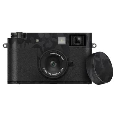 Imagem de Adesivo de capa de corpo de câmera antiarranhões com protetor de lente para Fujifilm Fuji X Half, adesivos decorativos de proteção de câmera, suporte antideslizante, protetor de pele, escudo, preto