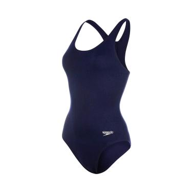 Imagem de Maiô, Speedo, Acquaplus, Tecido Liso com Costas New Racer e Maior Deslizamento, tamanho GG - Marinho