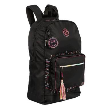 Imagem de Mochila Costa Feminina Grande Escolar Trend Sestini, Preto