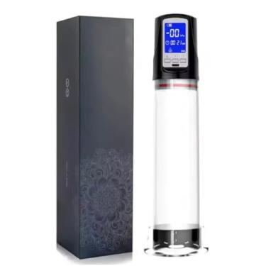 Imagem de Bomba Peniana Elétrica Com 4 Níveis De Velocidade 31 X 8 Cm Preto Penis Pump Phthalate