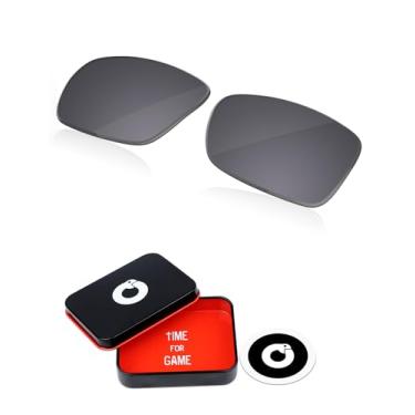 Imagem de OWORK Lentes de reposição de policarbonato de 1,8 mm para óculos de sol Oakley Gibston OO9449 - prata metálica