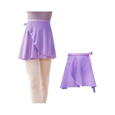 Imagem de Saia Tutu De Chiffon Para Dança, Mini Saia Curta Com Amarração Para Da