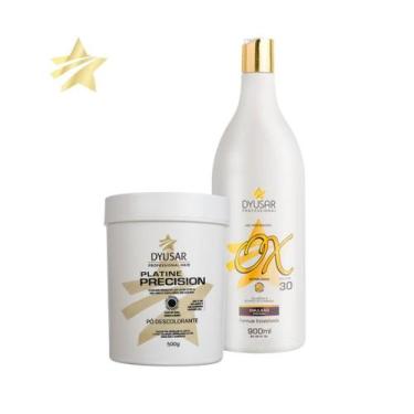 Imagem de Kit Descoloração Profissional Po Descolorante Blue E Ox 30 - Dyusar Co