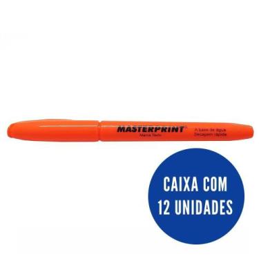 Imagem de Caixa Marca texto laranja c/12 unidades Masterprint