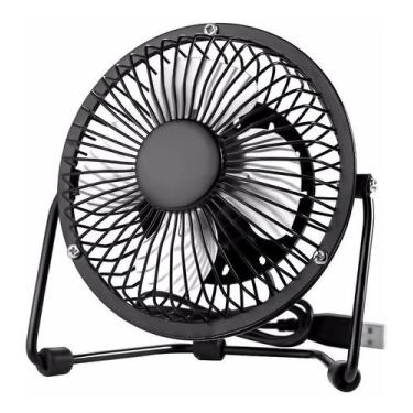 Imagem de Mini Ventilador Metálico USB  Pc PT MESA - Markelk