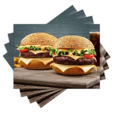 Imagem de Jogo Americano com 4 peças - Hambúrguer - 1629Jo - Allodi