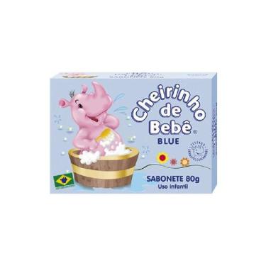 Imagem de Sabonete Cheirinho de Bebê Blue 80G - Cheirinho De Bebê Sab Barra