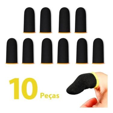 Imagem de Kit 10 Peças Luvas De Dedo Gamer Anti Suor Para Celular Jogo Beehive W