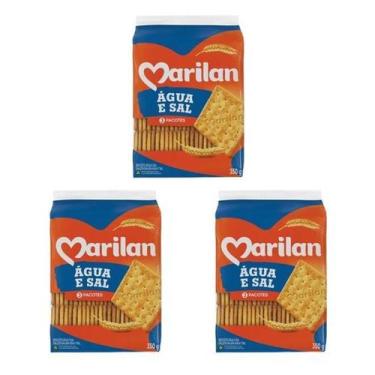 Imagem de Kit Biscoito Cream Cracker Sabor Água e Sal Crocante 1050g - Marilan