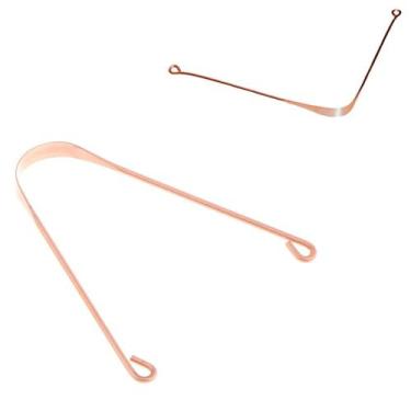 Imagem de Kit 2 Limpador e Raspador de Língua em cobre higiene oral fresca - Hom