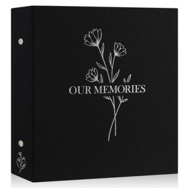 Imagem de Álbum de fotos Lanpn OUR MEMORIES 10x15cm 600 bolsos pretos