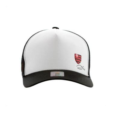 Imagem de Boné Flamengo Zico 3D Trucker - Supercap, Branco