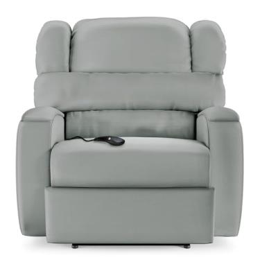 Imagem de Poltrona do Papai Reclinável Sala de Cinema Palace 2 Lugares Manual Baú USB PU Caramelo G23