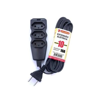 Imagem de Extensao 10M Pl 2P Preta Megatron