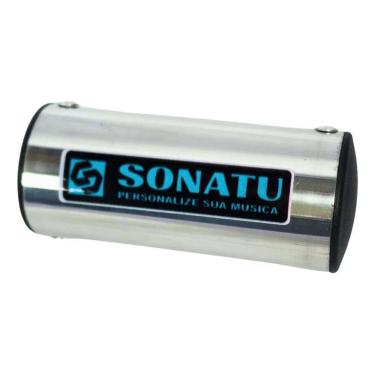 Imagem de 2X Ganzá Pequeno 8,5 X 4 Cm Em Aluminio - Prata Cor Prateado