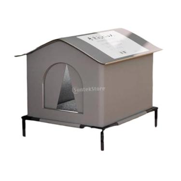Imagem de Ｂｅｓｇａ Casa para Gatos Ao Ar Livre, Abrigo para Gatos de Rua, Barraca para Animais de Estimação, Cama para Cachorro, Confortável, Quente,