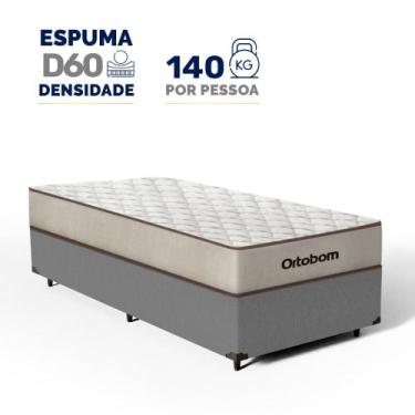 Imagem de Cama Box com Colchão de Espuma D60 Ortobom Force Dream Solteiro 88cm, 