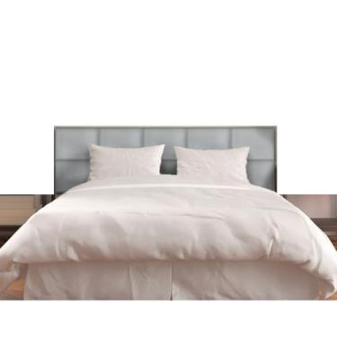 Imagem de Cabeceira modular estofada cada secção medindo 40x30 centímetros(Branco Gelo,SOLTEIRÃO - 6 PLACAS)