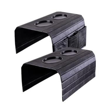 Imagem de kit 2 Suporte para Braço de Sofa Porta Copo, Controle e,porta copo sofa,50X30cm(preto)