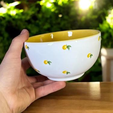 Imagem de Bowl de Limão Tigela Decorada 700ml Feito de Cerâmica Esmaltada
