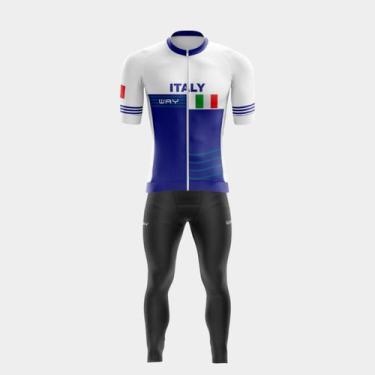 Imagem de Conjunto Camisa Premium TR4 Calça Forro Gel Proteção Uv - Way, Itália 