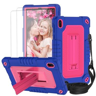 Imagem de Hoibon Capa para tablet Onn 20.3 cm modelo 2024, capa para tablet Onn 20.3 cm Gen 4 à prova de choque, capa infantil com protetor de tela e alça de ombro para Walmart Onn 20.3 cm (modelo 2024