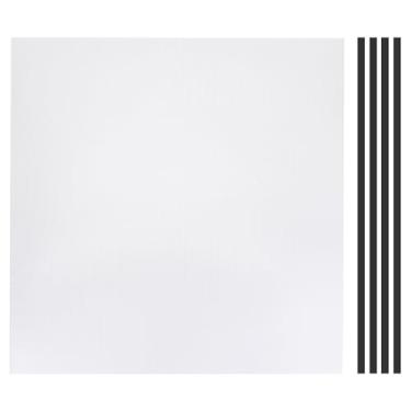 Imagem de PATIKIL Furo de malha de poeira de 50 x 50 cm, 0,1 cm, 1 conjunto de filtro de poeira de PVC para refrigerador de computador, filtro de poeira, grade com tira magnética para ventilador de computador à