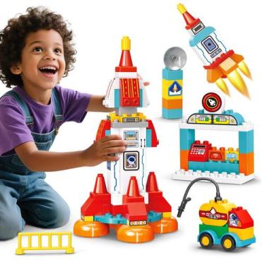 Imagem de Blocos de construção Toy jhtigre Space Rocket STEM 131 unidades 2-5