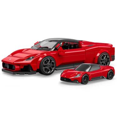 Imagem de Hot Wheels Jogo de Construção Speed Maserati MC20 Mattel