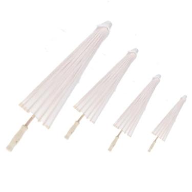 Imagem de GLOGLOW Umbrella Artesanal Vintage White Parasol Guarda -chuva Fotografia Parasol Guarda (60cm / 23,6in)