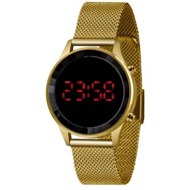 Imagem de Relógio Feminino Lince Digital Dourado - LDG4647L PXKX